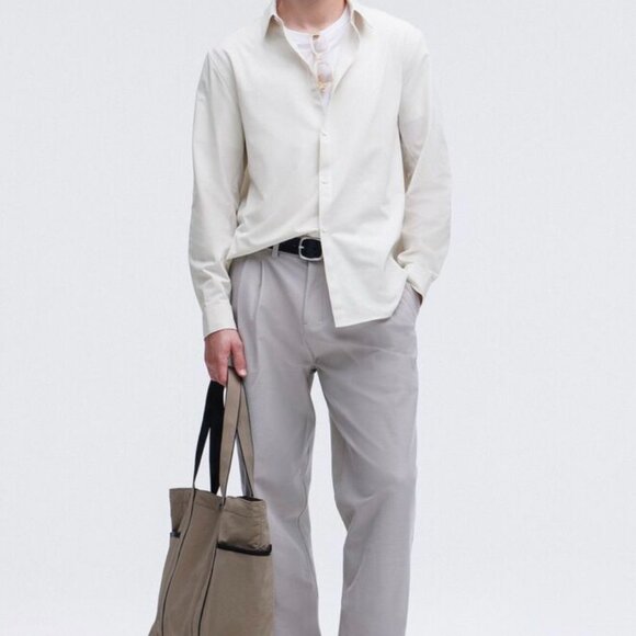 Lululemon New Venture Classic Fit LS Shirt ISWB Yellow/White Thin Stripe - Picture 3 of 8